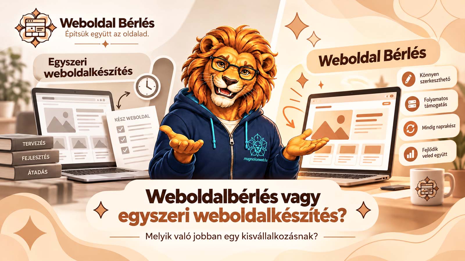 Weboldalbérlés vagy egyszeri weboldalkészítés – kisvállalkozói döntési szempontok